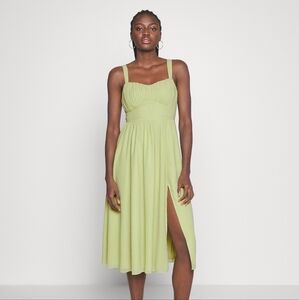 Abercrombie And Fitch Bare Femme Green Midi Dress Size S